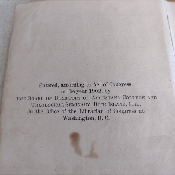 Antique 1902 Swedish Lilla Katekes Little Catechism Book Dr Martin Luthers - Picture 7 of 7